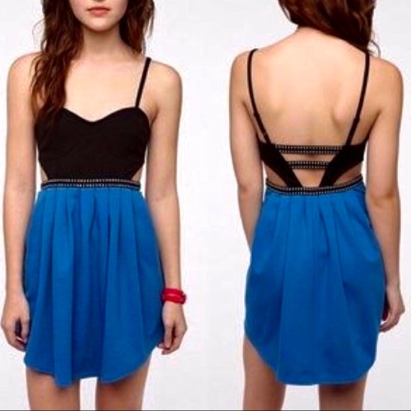 Urban Outfitters Dresses & Skirts - Urban Outfitters Cobalt Blue Cutout Mini Dress